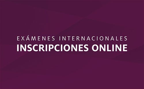 Inscripción a Exámenes Internacionales