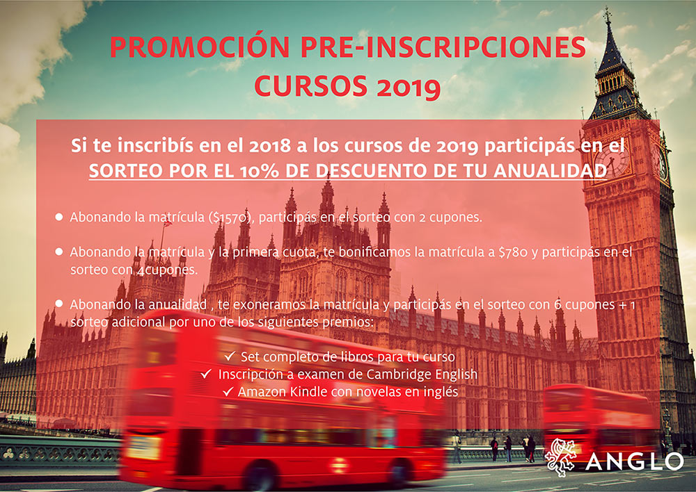 Promo pre-inscripciones 2019