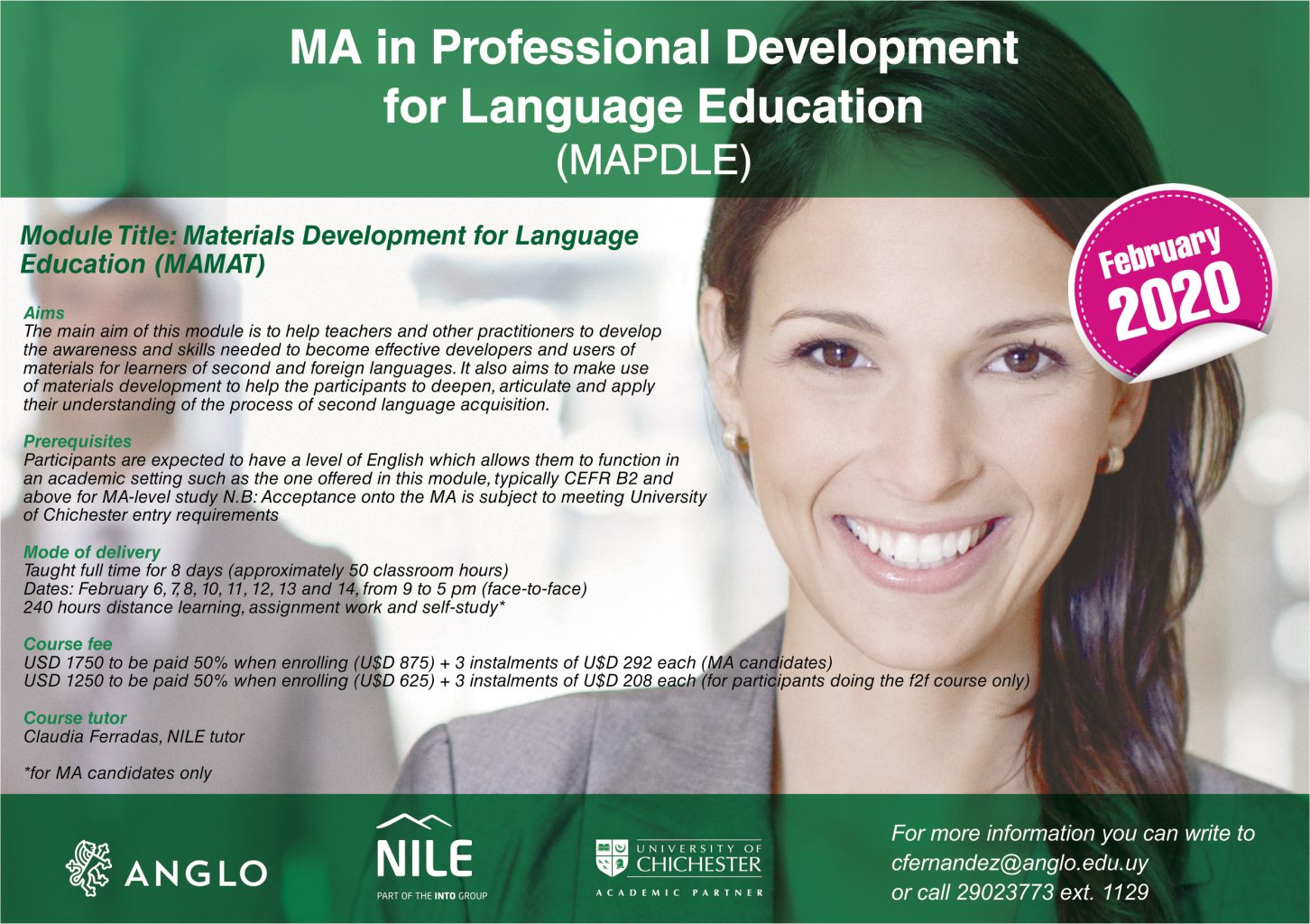 MA in Professional Development for Language Education (MAPDLE)